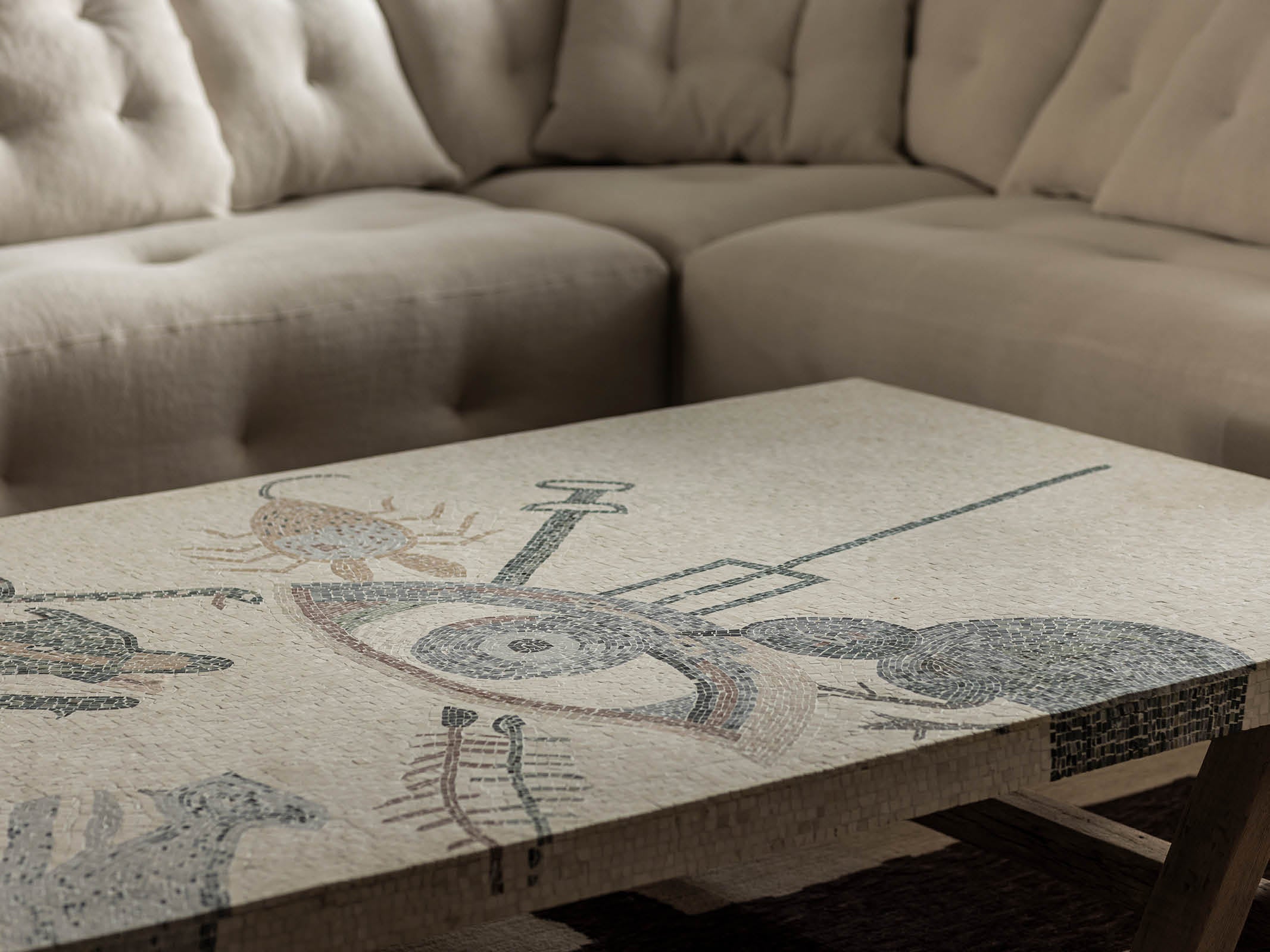 A-frame Mosaic coffee table by Timothy Oulton | Dawson And Co