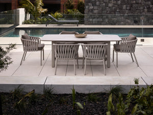 Bight curved dining table