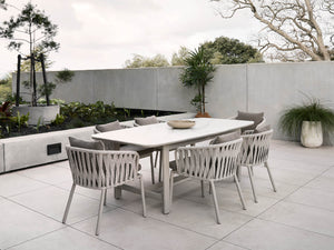 Bight curved dining table