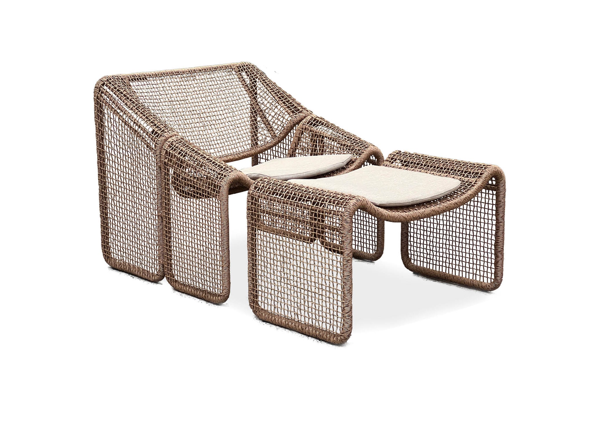 Eddy lounge chair and footstool