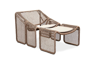 Eddy lounge chair and footstool