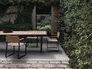 Green point dining chair with arms
