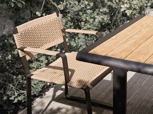 Green point dining chair with arms