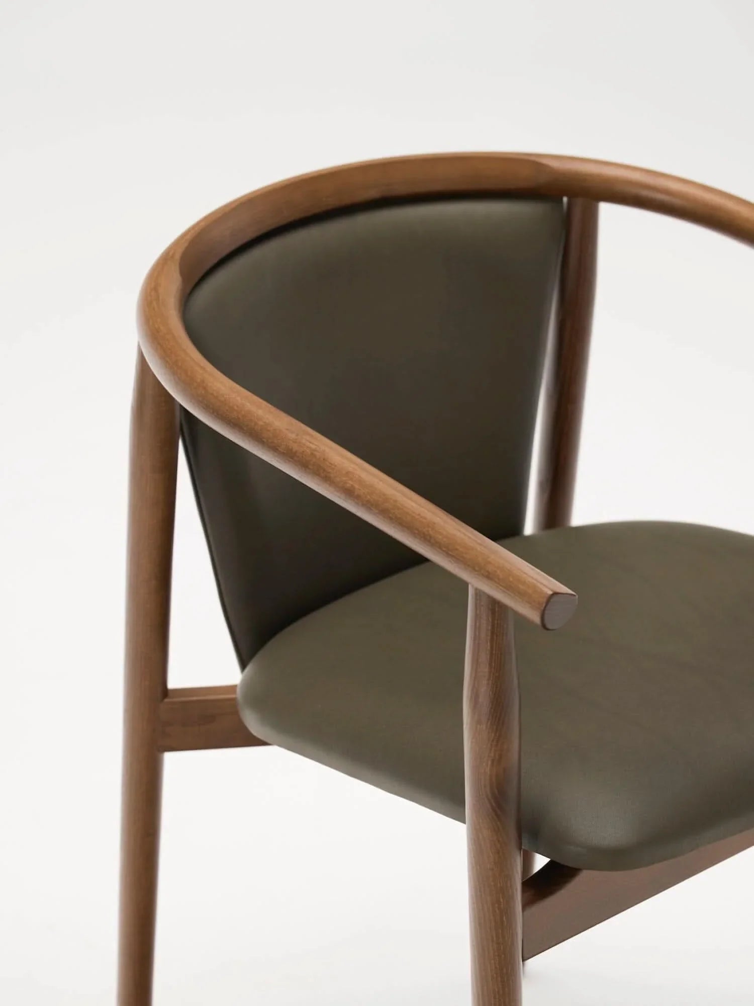 Otway Armchairs with Olive Leather (6) - Indoor Furniture