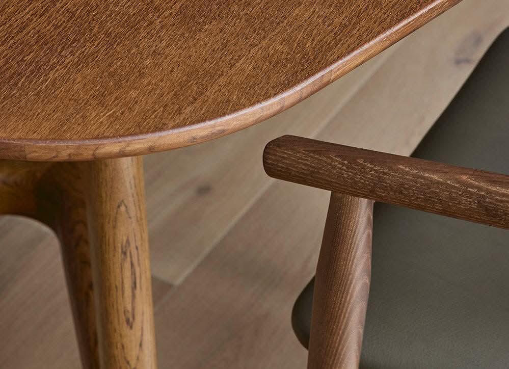 Otway Armchairs with Olive Leather (6) - Indoor Furniture