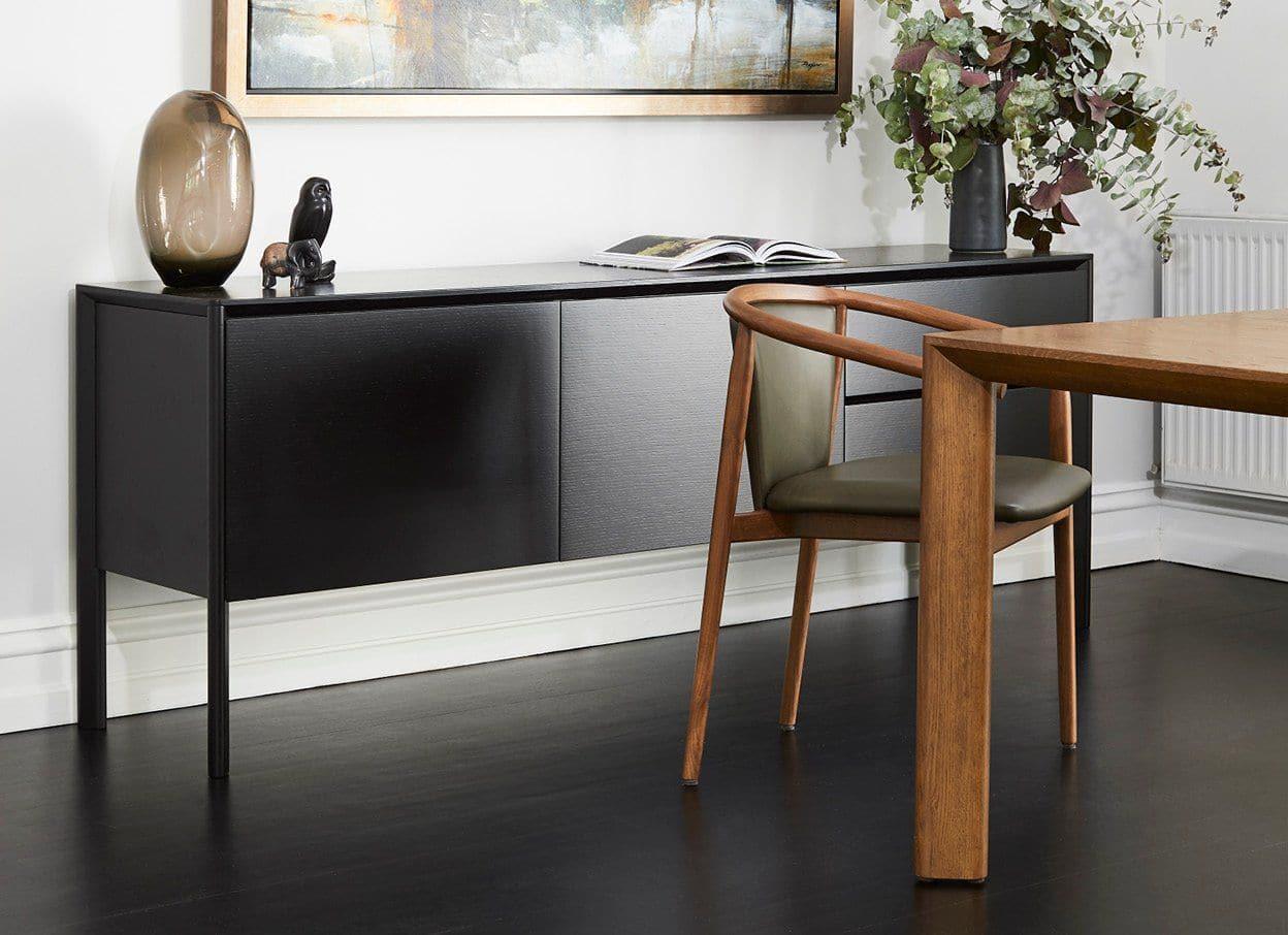 Otway Armchairs with Olive Leather (6) - Indoor Furniture