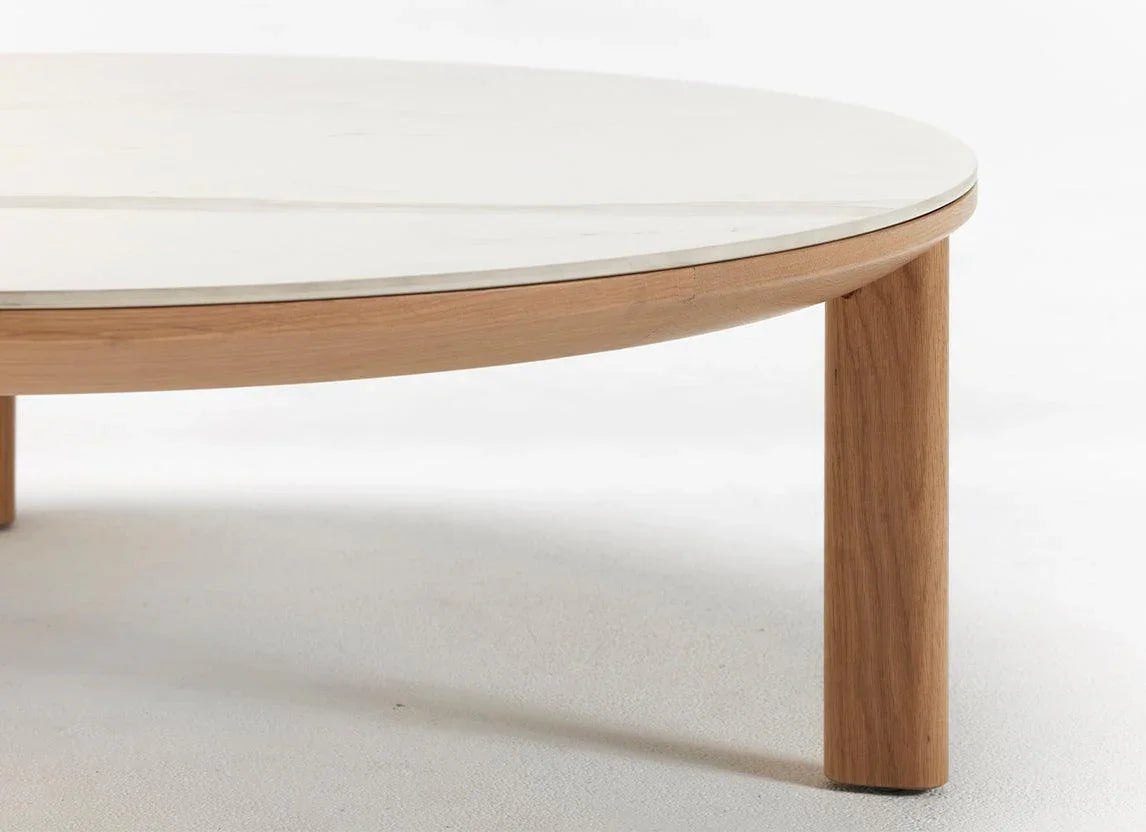 Otway Round Coffee Tables Porcelain - Indoor Furniture