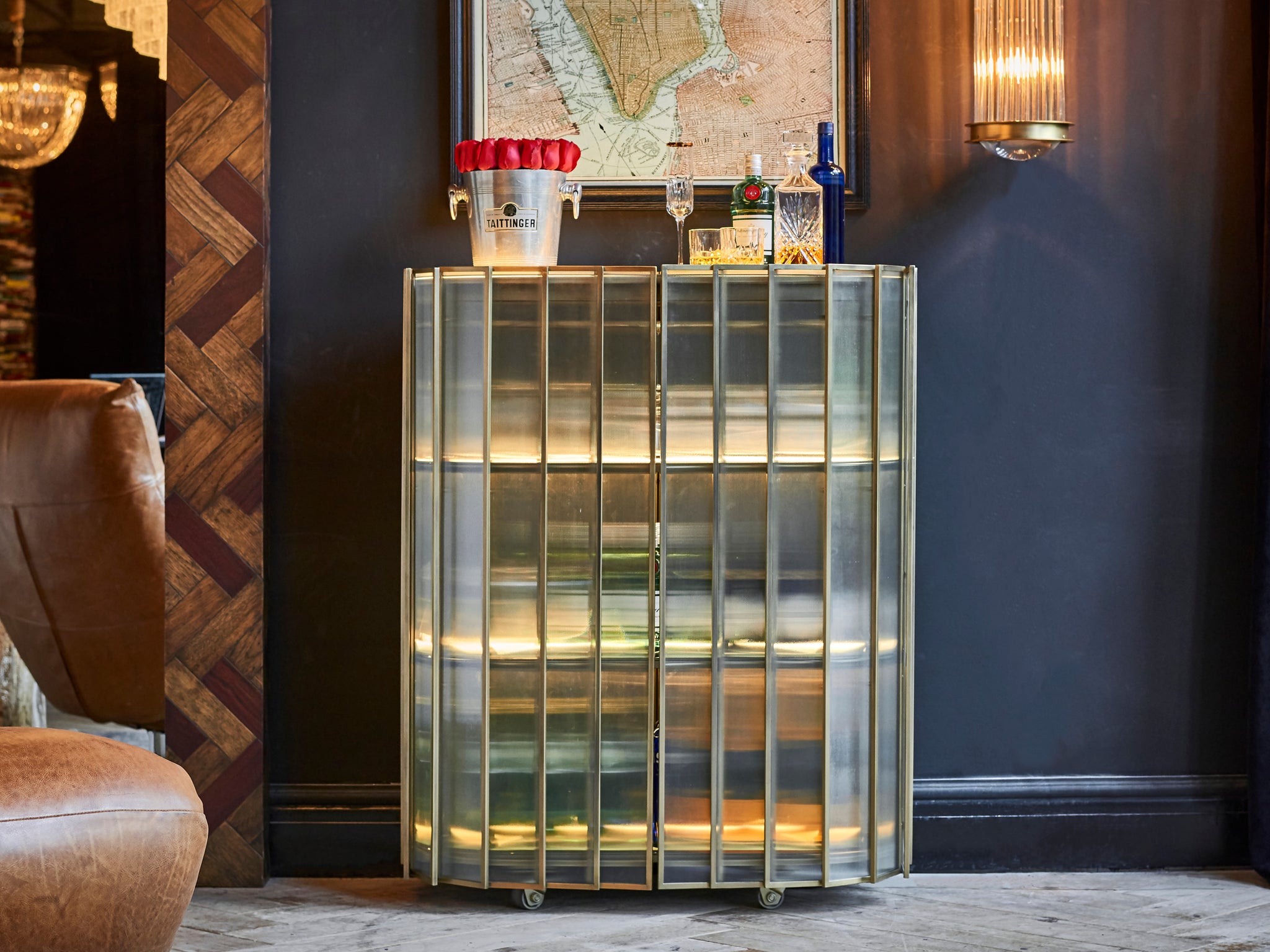 Shimmer Bar Cabinet