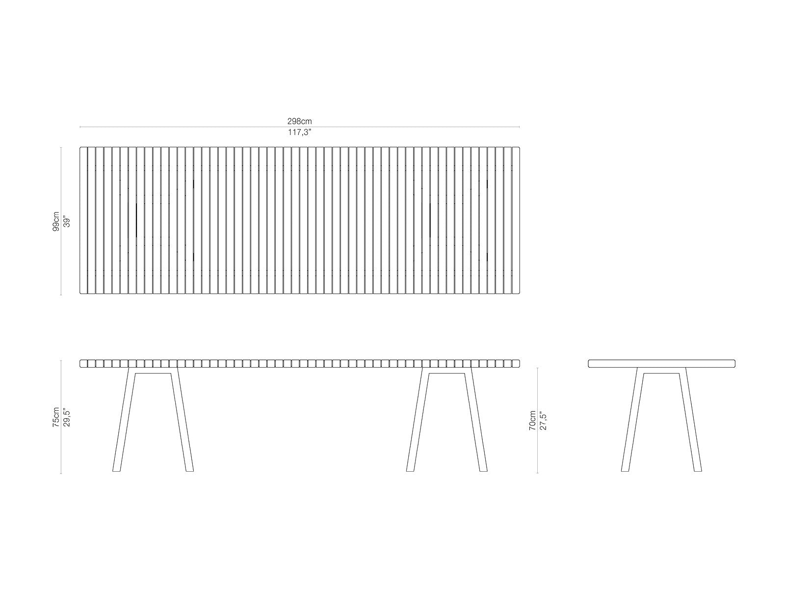 Vis A Vis Table by Tribu | Dawson And Co | Auckland – Dawson & Co